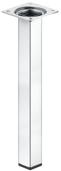 Furniture foot, with plate, without height adjustment, with plastic glide - 635.45.403