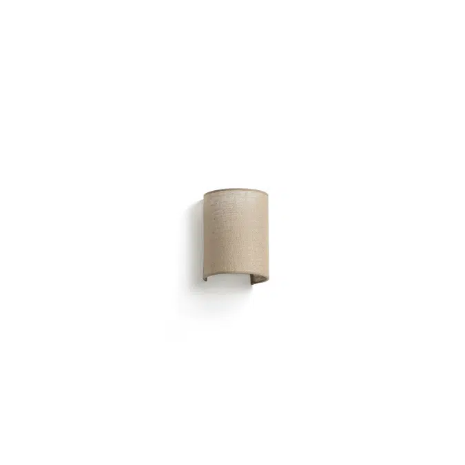 66400-102 - Round Jute Wall Lamp Vertical