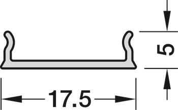 Diffuser, for drywall profile 5113, 5115, 5116 - 833.02.477