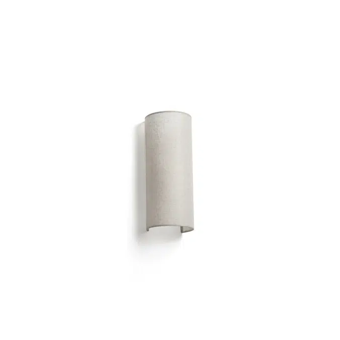 66401-103 - Round Linen Wall Lamp Vertical 2L