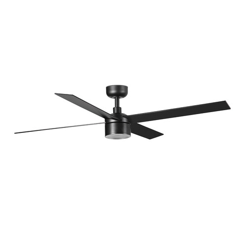 RUDDER TEK 4 L Black/walnut fan 3000K Wall Control white