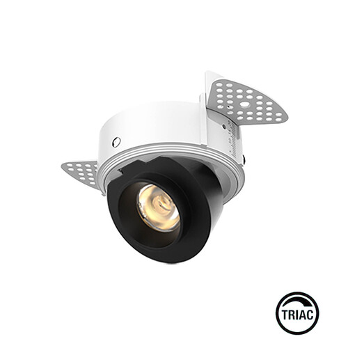 ALIA Trimless Recessed siyah 8W 36º 2700K TRIAC
