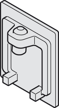 Cover cap, for running track, galvanised steel - 940.80.021