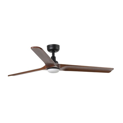 HEYWOOD L LED Ceiling fan siyah/ceviz 10W SWT duvar kumandası siyah