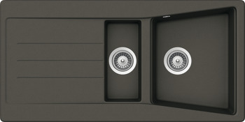 SinkAS02B surface-mounted sink, with half bowl - 570.32.620